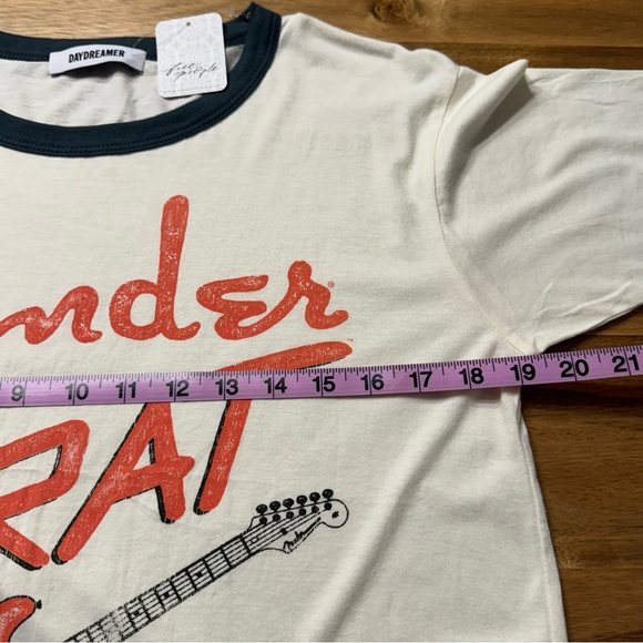 Free People Daydreamer Fender Strat Oversized Ringer Tee Womens XS - Picture 14 of 15